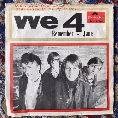 WE 4 Remember / Jane (Polydor - Sweden original) (G/VG-) 7"