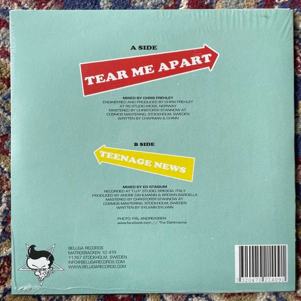 DAHLMANNS, the Tear Me Apart (Beluga - Sweden original) (SS) 7"