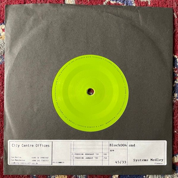 SND Systems Medley / Planets (City Centre Offices - Germany 2nd press) (VG+/EX) 7"
