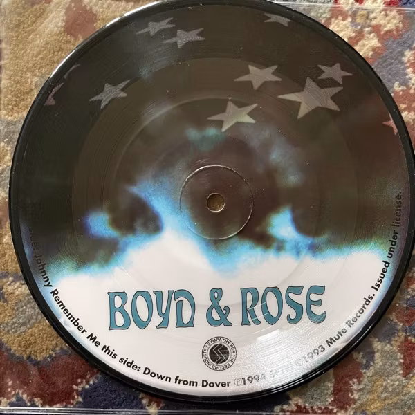 BOYD RICE & ROSE MCDOWALL Johnny Remember Me ( Sympathy For The Record Industry - USA original) (EX) PIC 7"