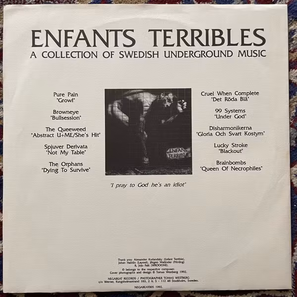 VARIOUS Enfants Terribles (Negabeat - Sweden original) (VG+) LP