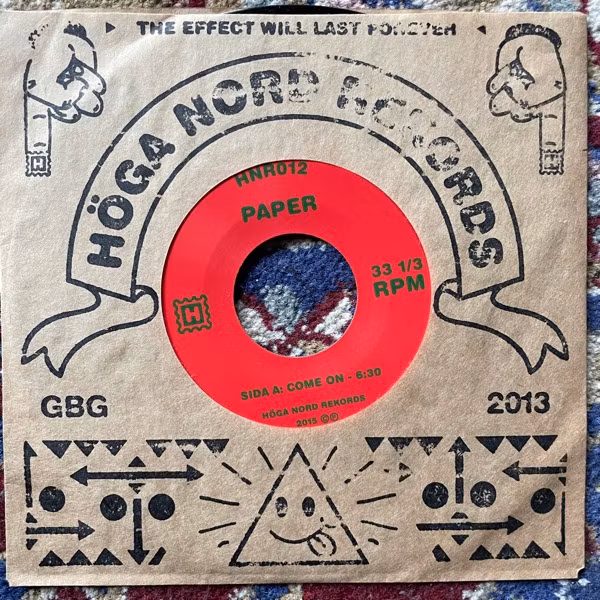 PAPER Come On / We Hold You Responsible (Höga Nord - Sweden original) (EX) 7"