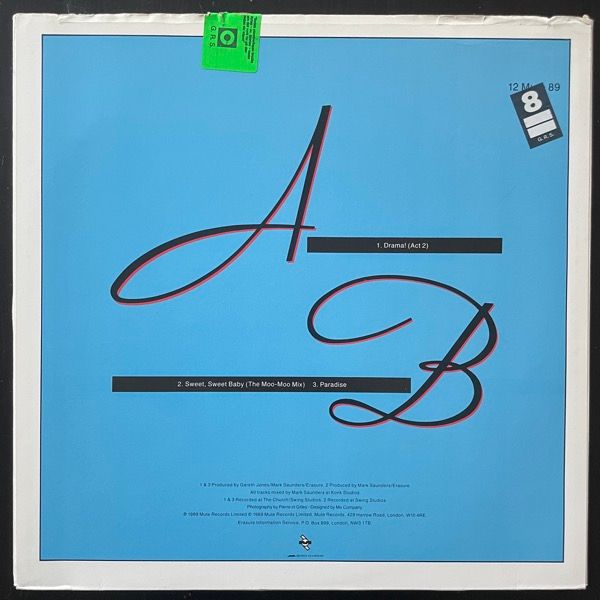 ERASURE Drama! (Mute - Sweden original) (VG/VG+) 12"