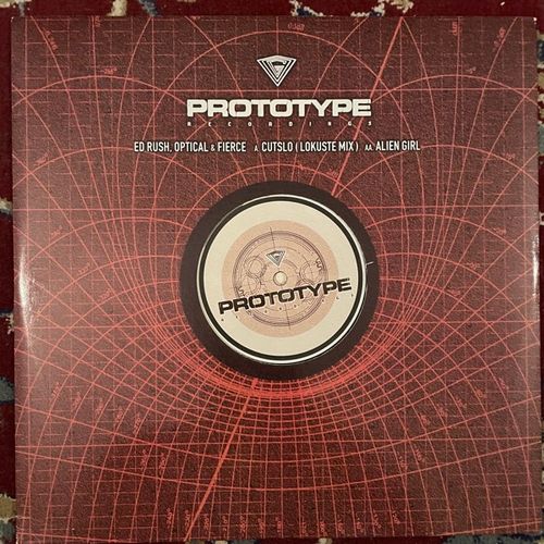 ED RUSH, OPTICAL & FIERCE Cutslo (Lokuste Mix) / Alien Girl (Prototype - UK original) (VG+) 12"