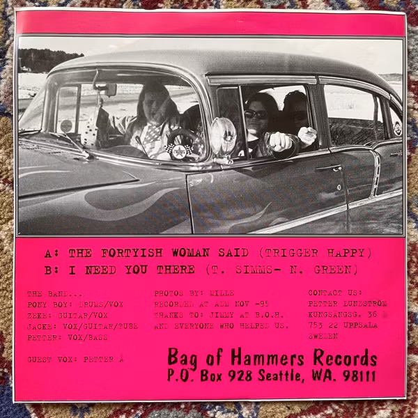 TRIGGER HAPPY BAND, the The Fortyish Woman Said (Bag of Hammers - USA original) (VG+/EX) 7"