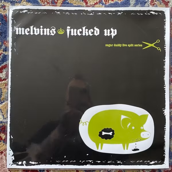 MELVINS / FUCKED UP Sugar Daddy Live Split Series (Splatter vinyl) (Amphetamine Reptile - USA original) (EX) 12"