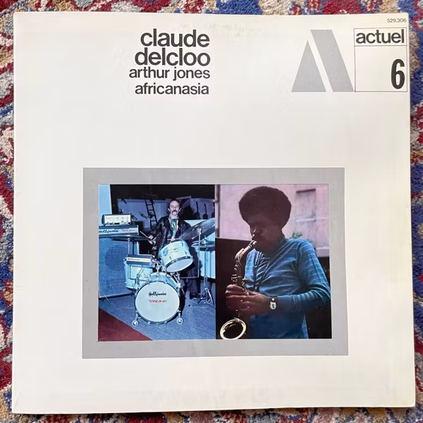 CLAUDE DELCLOO, ARTHUR JONES Africanasia (BYG - France original) (VG+/EX) LP