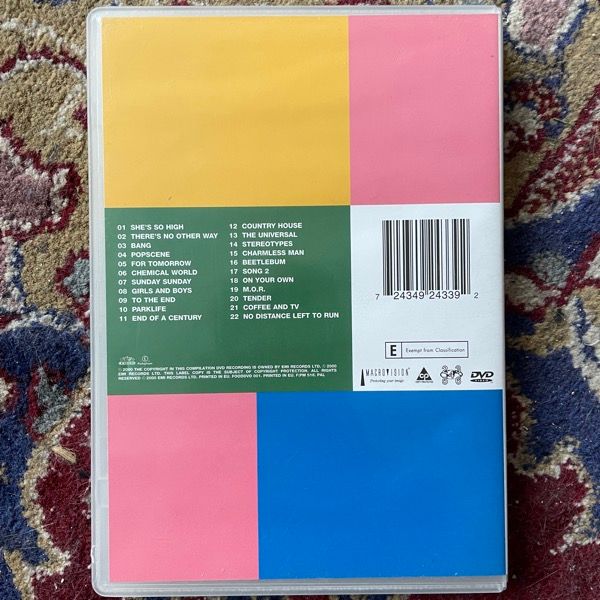 BLUR The Best Of (Parlophone - Europe original) (EX) DVD