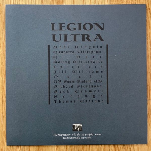 MZ.412 Legion Ultra (White vinyl) (Cold Meat Industry - Sweden original) (NM) 7"