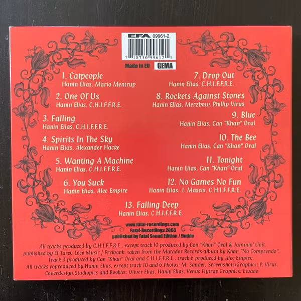 HANIN ELIAS No Games No Fun (Fatal - Germany original) (NM) CD