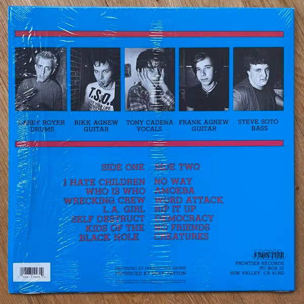ADOLESCENTS Adolescents (Purple marbled vinyl) (Frontier - USA reissue) (EX/NM) LP