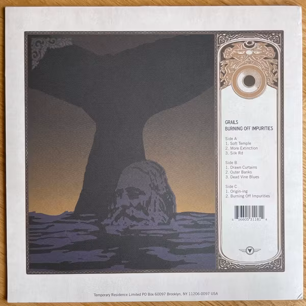 GRAILS Burning Off Impurities (Clear, blue vinyl) (Temporary Residence - USA original) (EX) 2LP