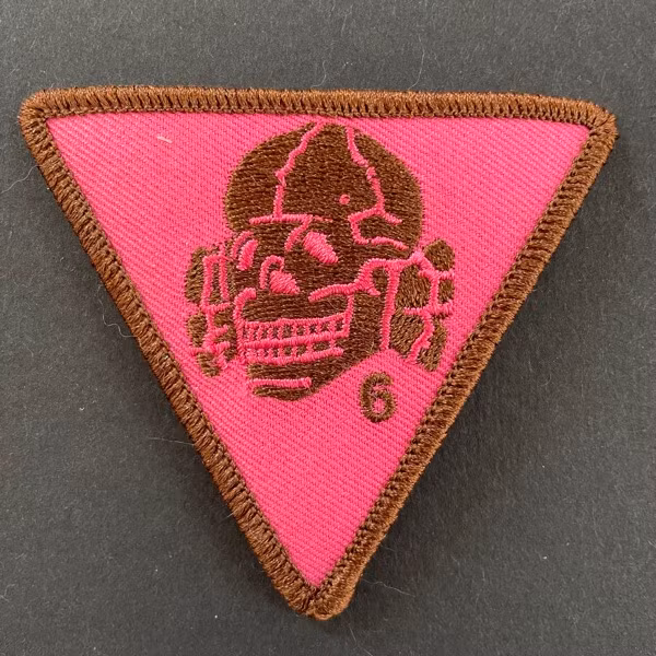 DEATH IN JUNE Brown/Pink Totenkopf PATCH