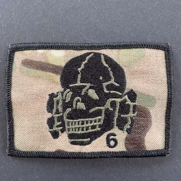 DEATH IN JUNE Camo Totenkopf PATCH