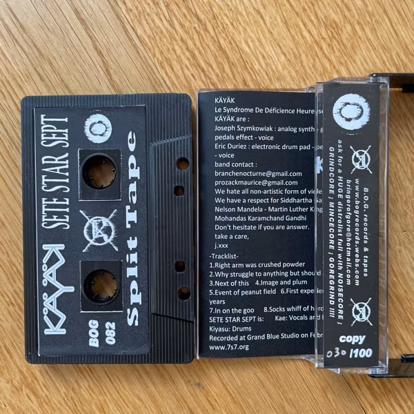 KÄYÄK / SETE STAR SEPT Split (Bringer Of Gore - Belgium original) (NM) TAPE