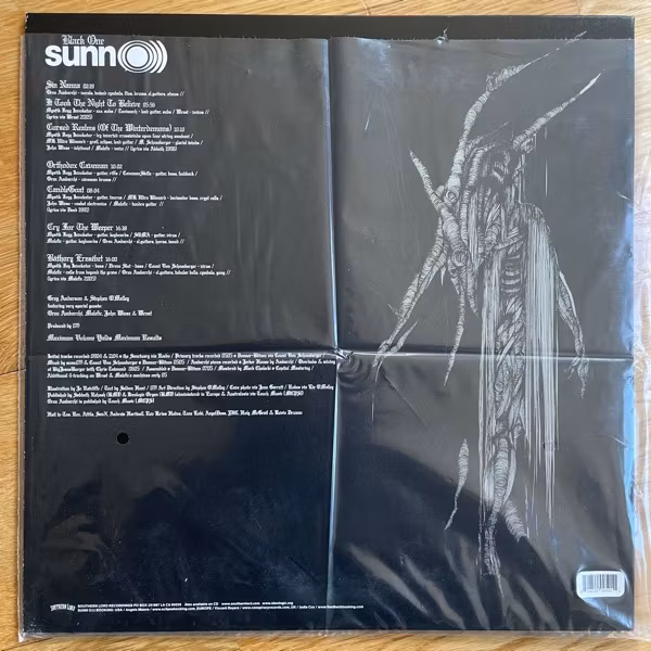 SUNN O))) Black One (Silver vinyl) (Southern Lord - Europe 2013 reissue) (NM) 2LP