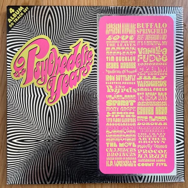 VARIOUS The Psychedelic Years (Knight - UK original) (VG+) 4LP BOX