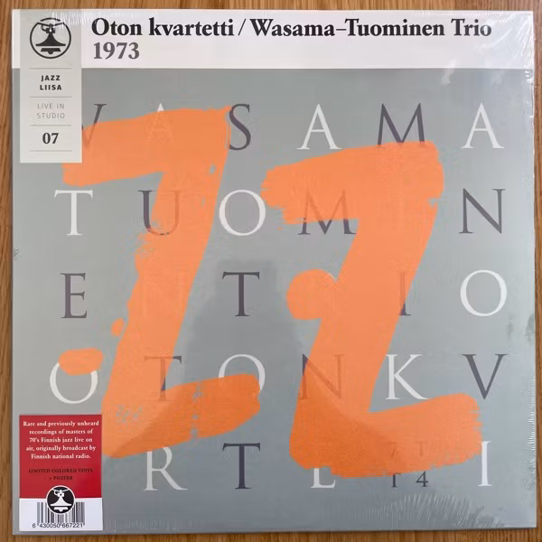 OTON KVARTETTI / WASAMA-TUOMINEN TRIO Jazz Liisa 07 (Green vinyl) (Svart - Finland original) (SS) LP