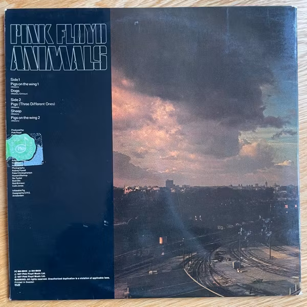 PINK FLOYD Animals (Harvest - Sweden original) (VG+/VG) LP