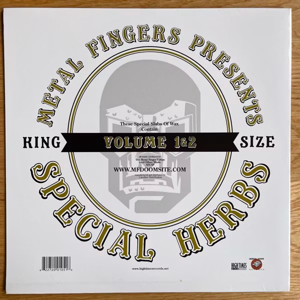 METAL FINGERS / MF DOOM Special Herbs (Volume 1&2) (High Times - USA 2004 reissue) (EX) 2LP