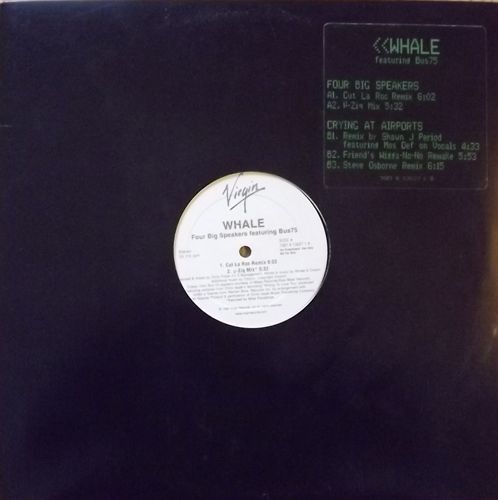 WHALE Four Big Speakers / Crying At Airports (Promo) (Virgin - USA original) (VG+/EX) 12" EP