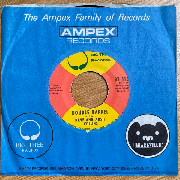 DAVE AND ANSIL COLLINS Double Barrel (Big Tree - USA original) (VG) 7"