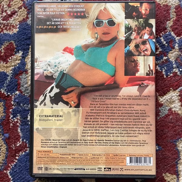 TRUE ROMANCE (NM) DVD