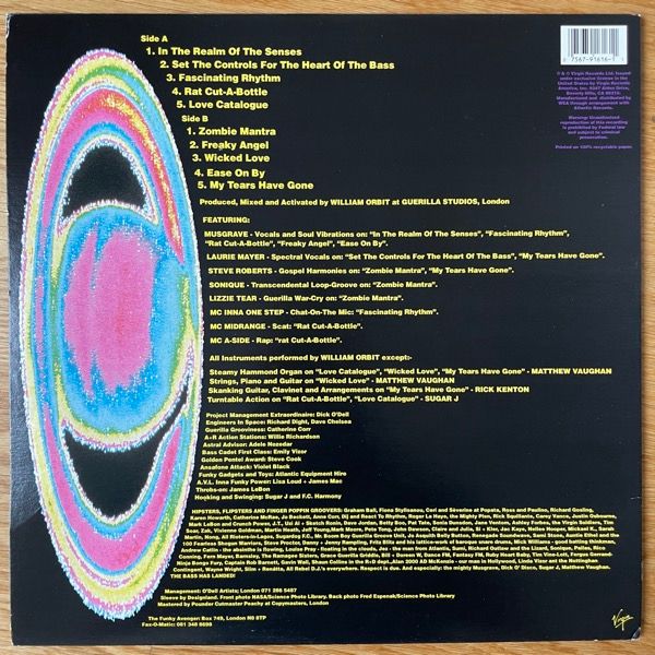 BASSOMATIC Set The Controls For The Heart Of The Bass (Virgin - USA original) (VG+/EX) LP