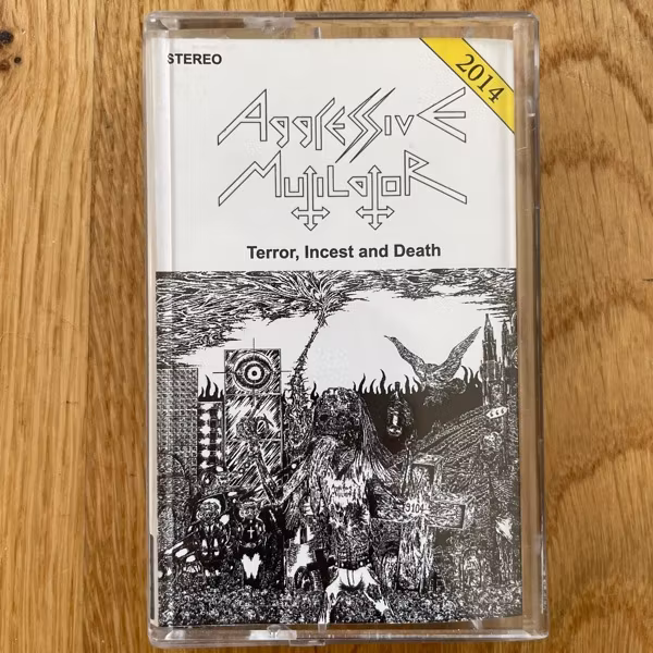 AGGRESSIVE MUTILATOR Terror, Incest And Death (Ljudkassett! - Sweden original) (NM) TAPE