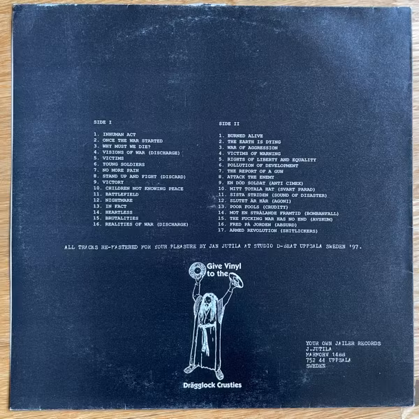 DISCLOSE No More Pain (Your Own Jailer - Sweden original) (VG/VG+) LP