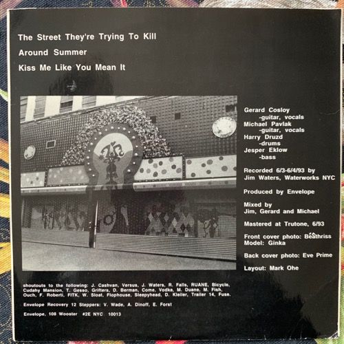 ENVELOPE The Street They're Trying To Kill (Peepland - USA original) (VG+) 7"