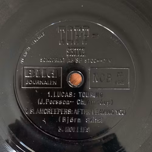LUCAS, SLAMCREEPERS, HOLLIES Bildjournalen Topp-Skiva #6 (Bildjournalen - Sweden original) (VG) FLEXI 7"