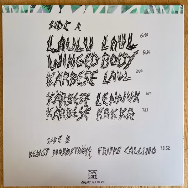 PEETER UUSKYLA WITH BENGT NORDSTRÖM Winged Body (Omlott - Sweden original) (EX/NM) LP+7"