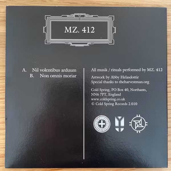 MZ.412 MZ.412 (Signed) (Cold Spring - UK original) (EX/NM) 5"