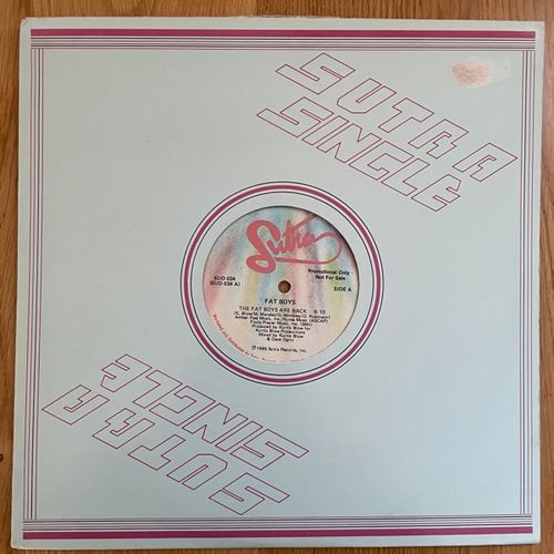 FAT BOYS The Fat Boys Are Back (Promo) (Sutra - USA original) (VG/VG+) 12"