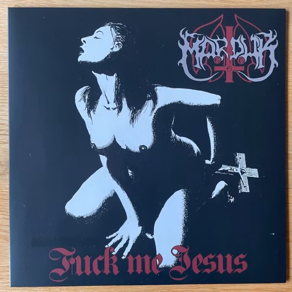MARDUK Fuck Me Jesus (Gold / red splatter vinyl) (Osmose - France 2022 reissue) (NM) 12" EP