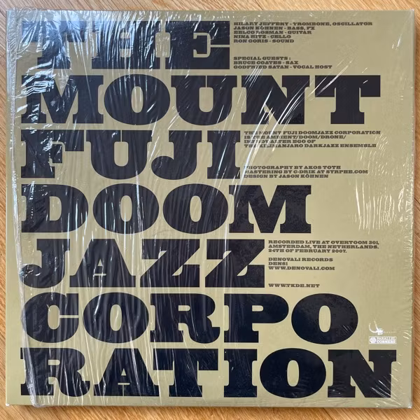 MOUNT FUJI DOOMJAZZ CORPORATION, the Doomjazz Future Corpses! (Grey vinyl) (Denovali - Germany original) (NM) 3x10"