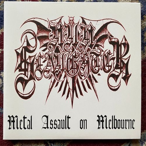 NUNSLAUGHTER Metal Assault On Melbourne (Hells Headbangers - USA original) (NM/EX) 2x7"