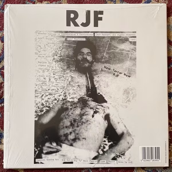 RJF Greater Success In Apprehension & Convictions (Harbinger Sound - UK reissue) (VG+/EX) LP