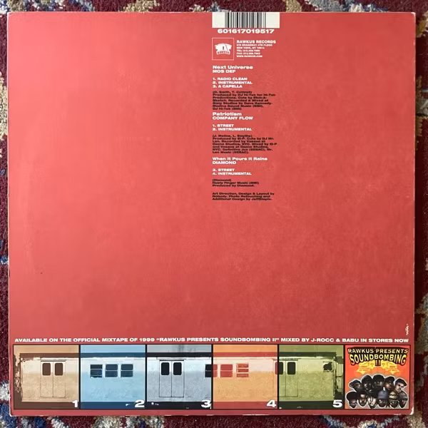 MOS DEF / COMPANY FLOW / DIAMOND Next Universe / Patriotism / When It Pours It Rains (Rawkus - USA original) (VG+/VG-) 12" EP