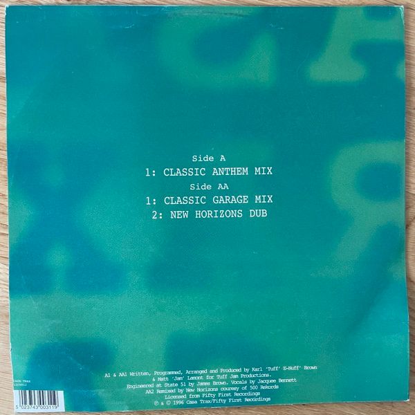 TUFF JAM EXPERIENCE Experience (Casa Trax - UK original) (VG+) 12"