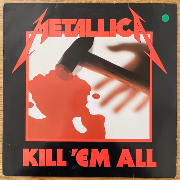 METALLICA Kill 'Em All (Vertigo - Europe 1989 reissue) (VG) LP