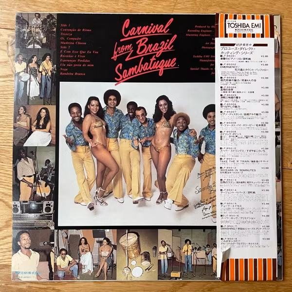SAMBATUQUE Carnival From Brazil (Toshiba - Japan original) (EX/VG+) LP