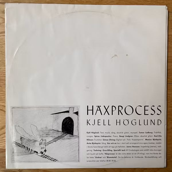 KJELL HÖGLUND Häxprocess (No label - Sweden original with handwritten label) (VG/EX) LP