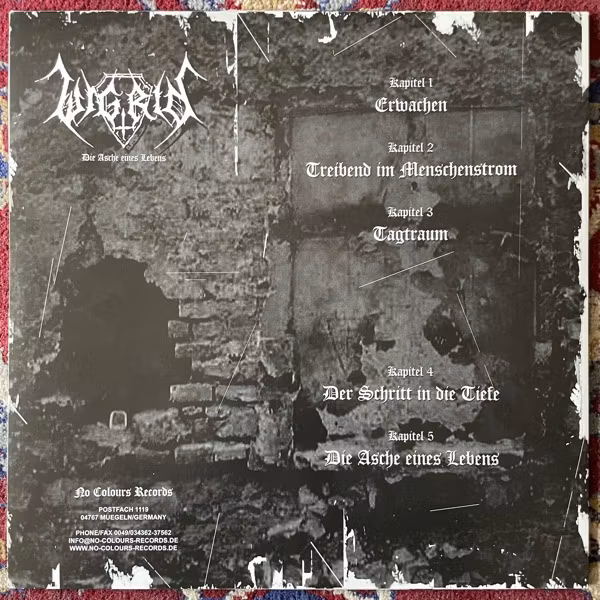 WIGRID Die Asche Eines Lebens (No Colours - Germany original) (EX/VG+) LP