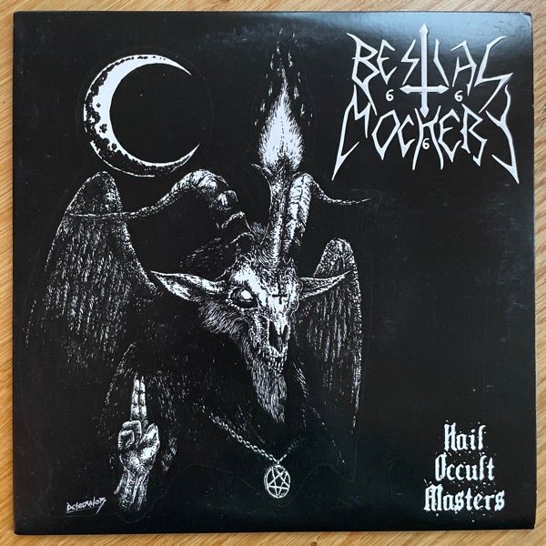 BESTIAL MOCKERY / KARNARIUM Hail Occult Masters (Hells Headbangers - USA original) (EX) 7"