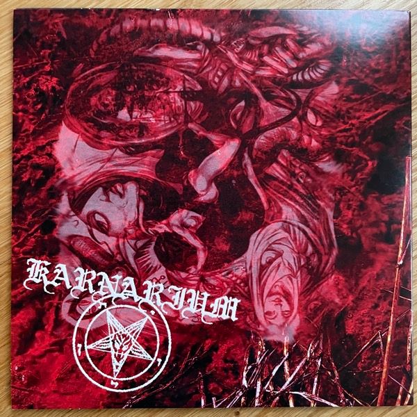 BESTIAL MOCKERY / KARNARIUM Hail Occult Masters (Hells Headbangers - USA original) (EX) 7"