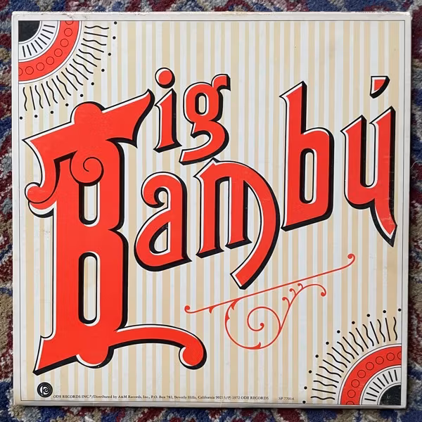 CHEECH & CHONG Big Bambú (A&M - UK original) (VG+) LP