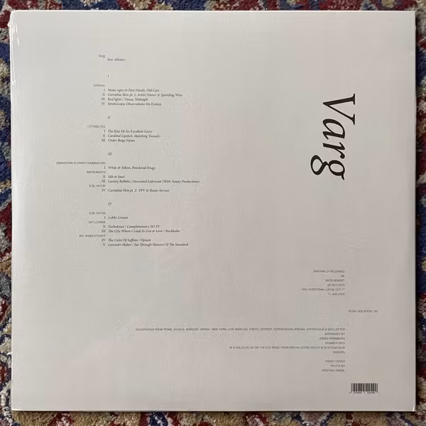 VARG Star Alliance (Posh Isolation - Denmark reissue) (SS) 2LP
