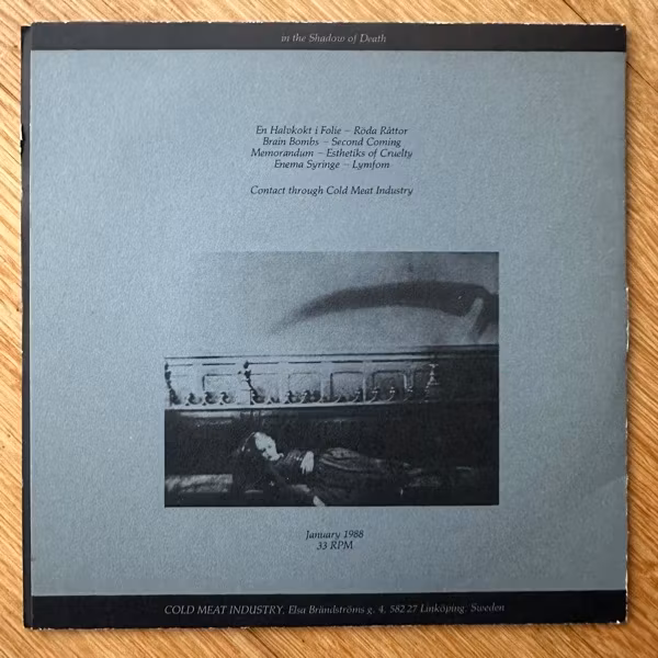 VARIOUS In The Shadow Of Death (Cold Meat Industry - Sweden original) (VG+) 7"